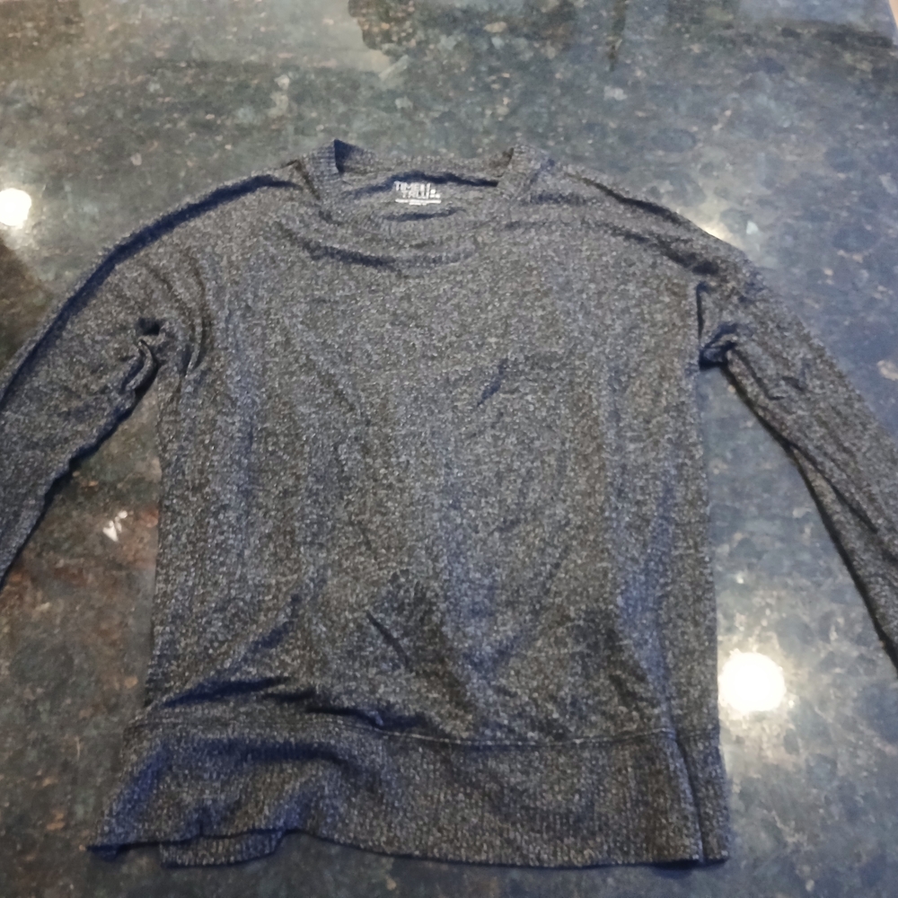 Time and Tru Women's Dark Gray Crewneck Sweater